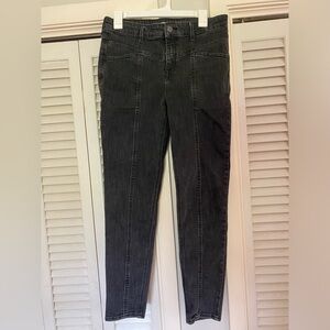 Old Navy rockstar super skinny front seam black jeans, size 10 staple neutral